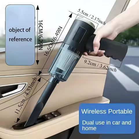 Aspirapolvere Portatile Wireless 120W – Compatto e Potente